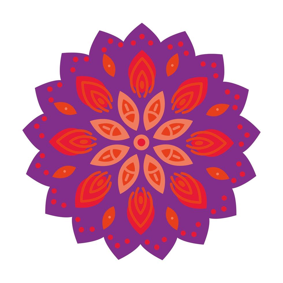 bloemen mandala decoratie vector
