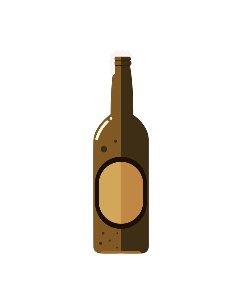 wijn fles drinken drank alcohol pictogram geïsoleerd vector