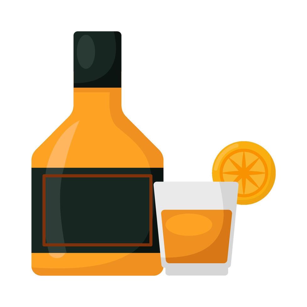 illustratie van alcohol drinken vector