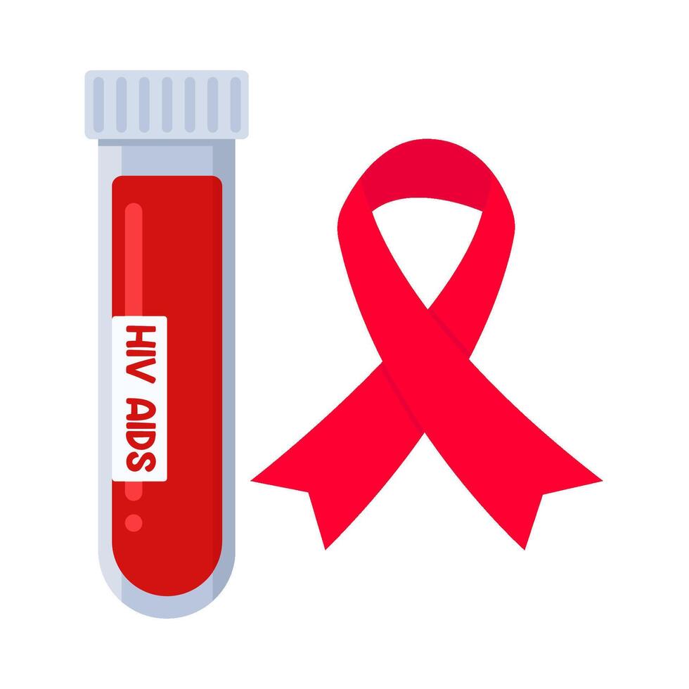 illustratie van wereld aids dag vector