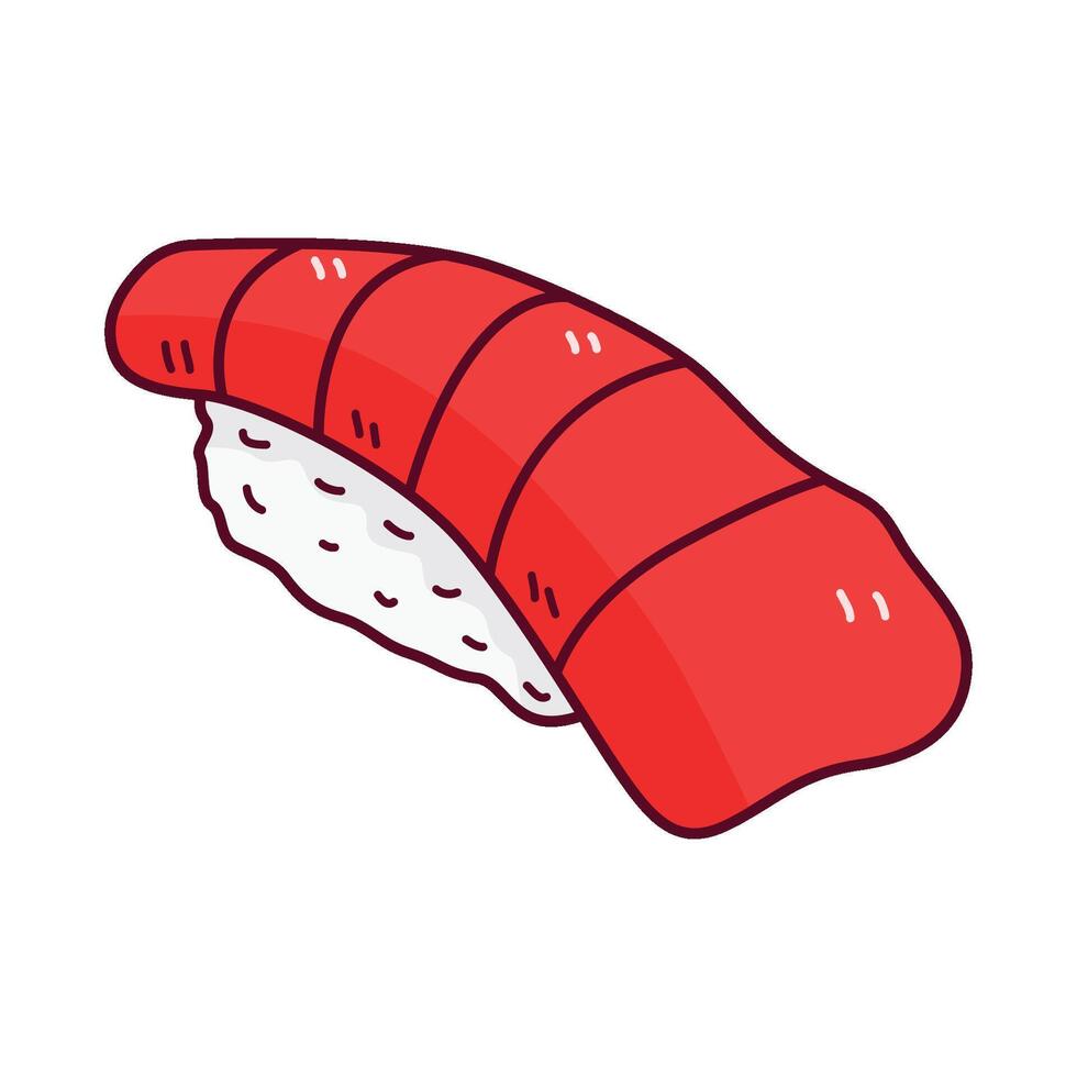 illustratie van sushi vector