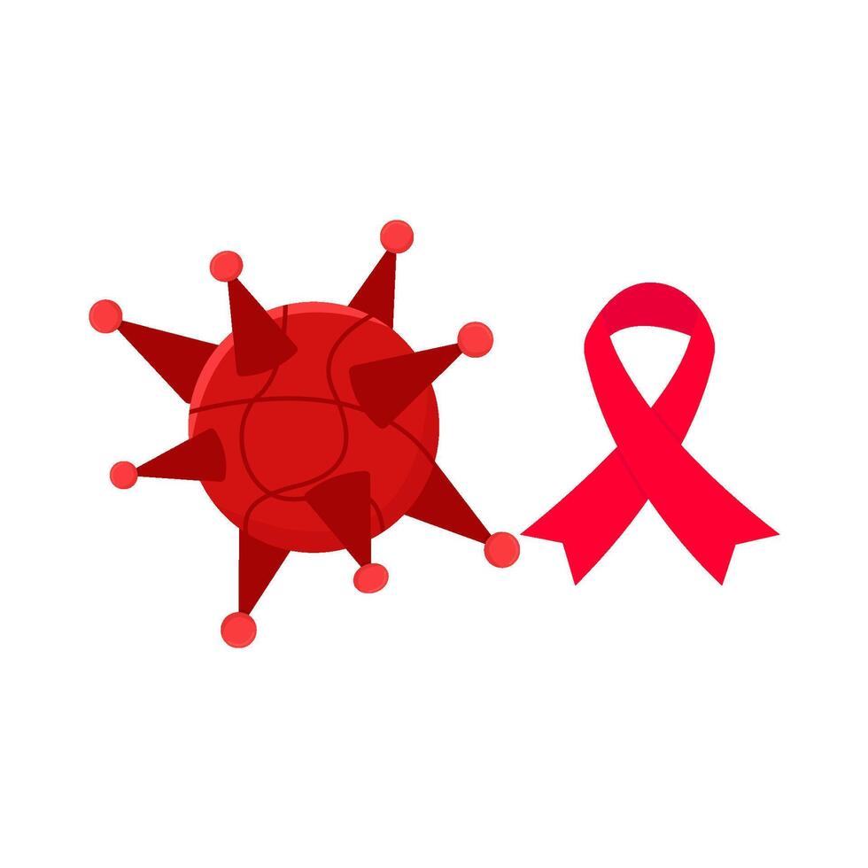 illustratie van wereld aids dag vector