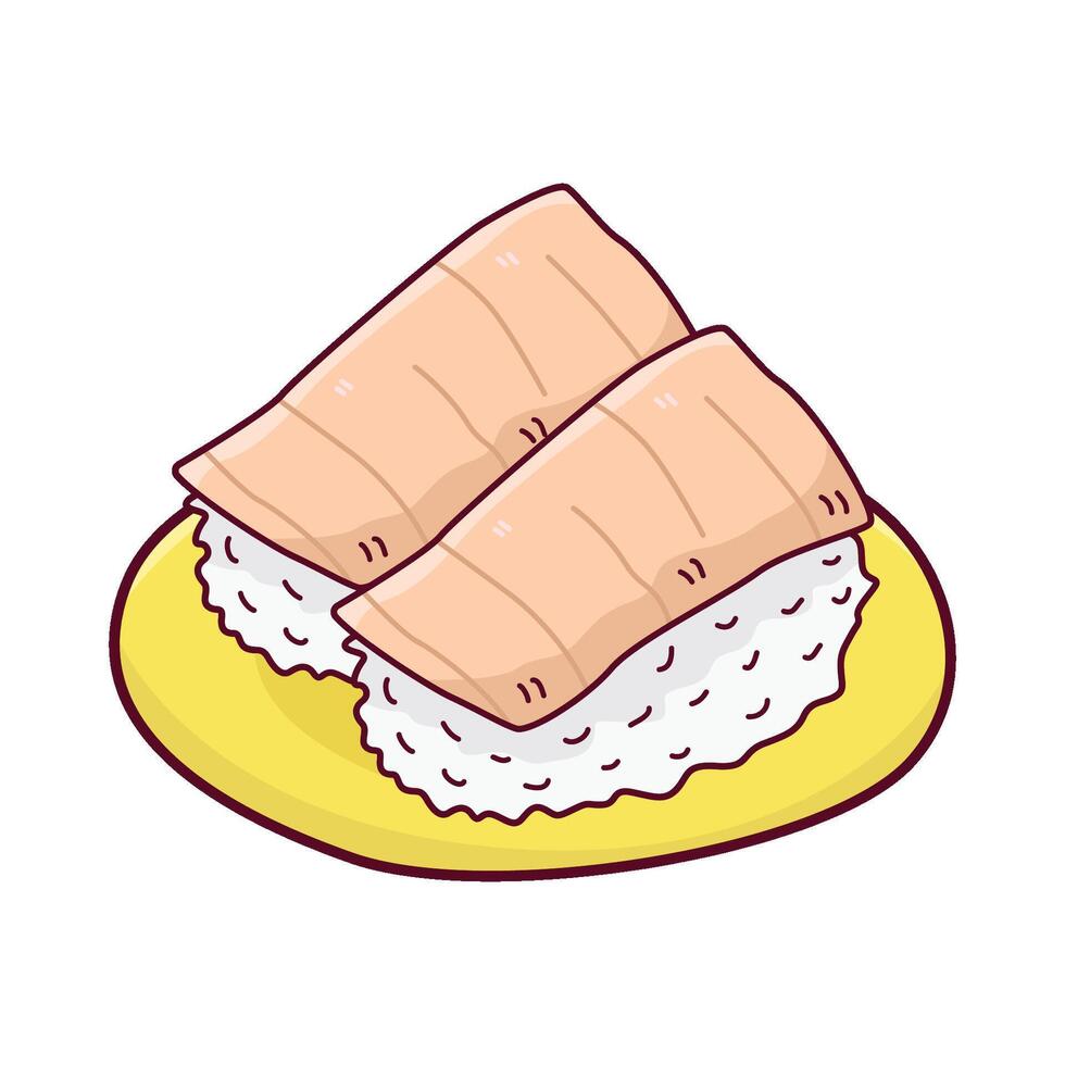 illustratie van sushi vector