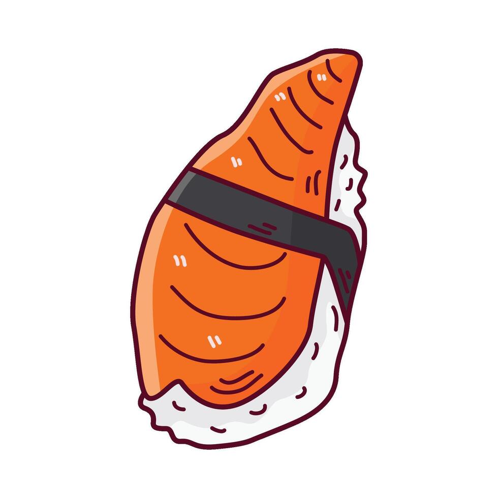 illustratie van sushi vector