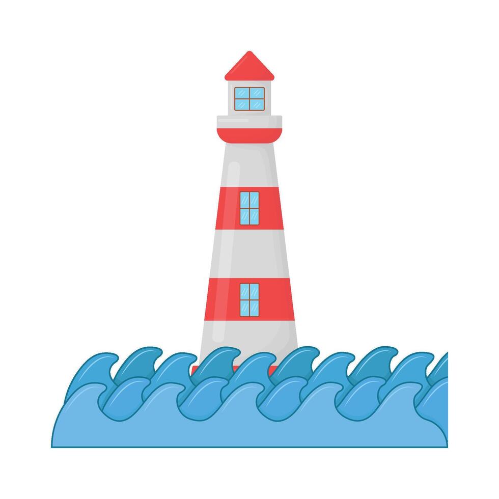 illustratie van zee Golf vector