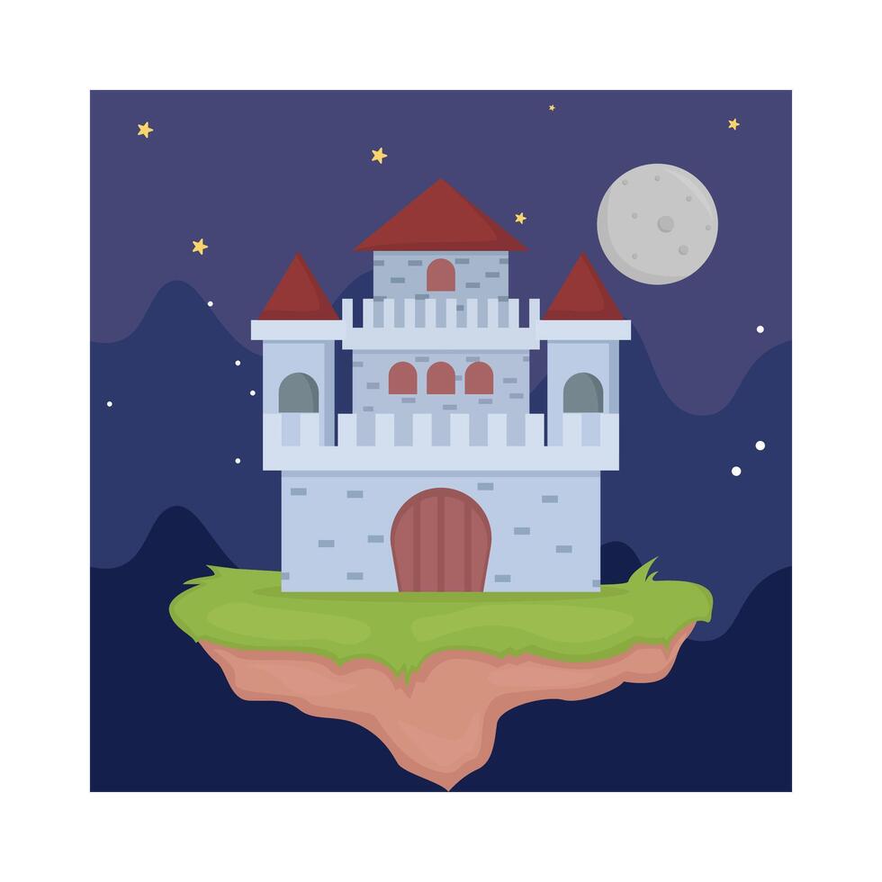 illustratie van kasteel vector