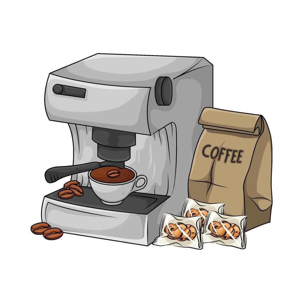 illustratie van koffie Slijper vector