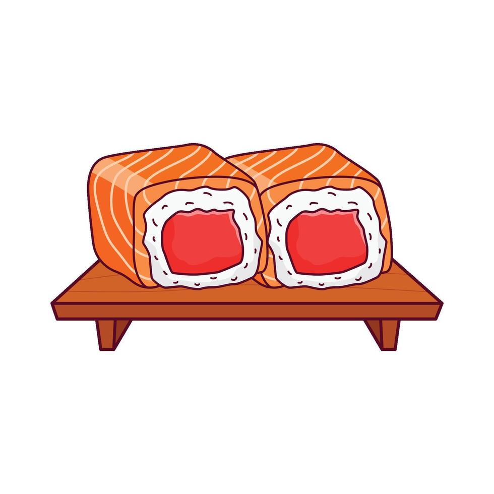 illustratie van sushi vector