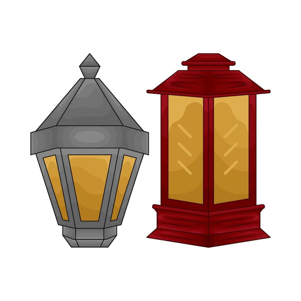 illustratie van Kerstmis lamp vector