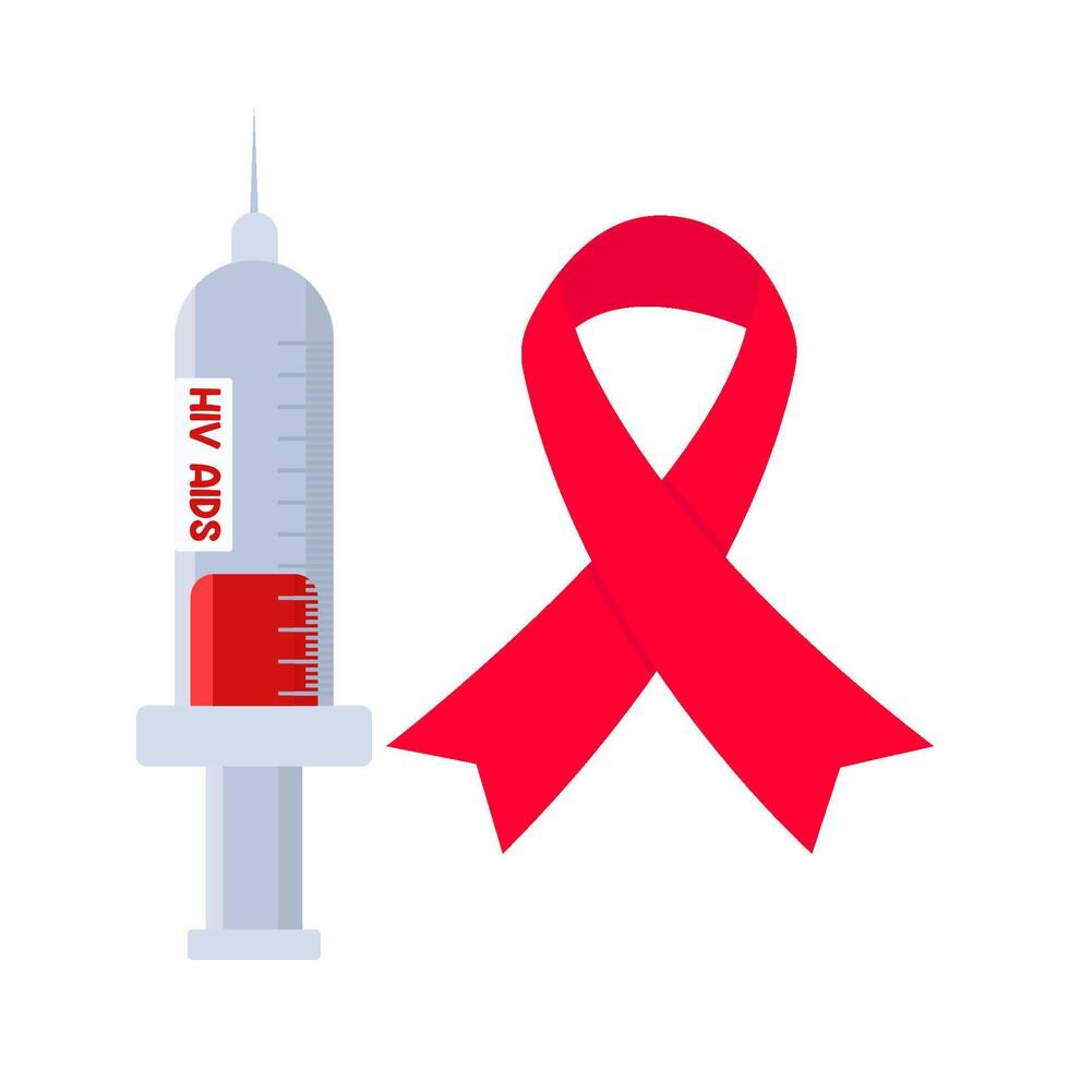 illustratie van wereld aids dag vector