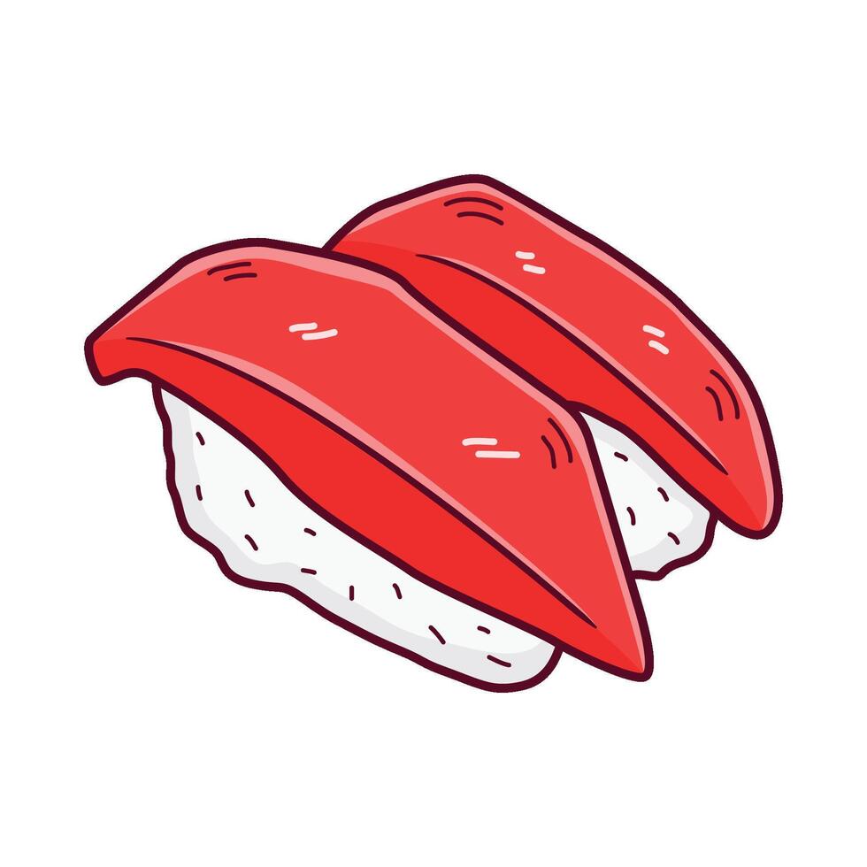 illustratie van sushi vector