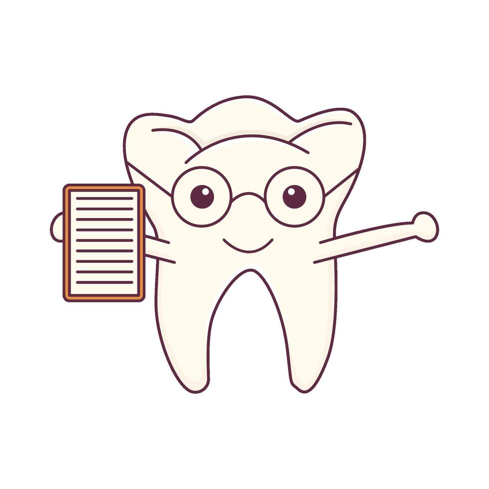 illustratie van tand vector