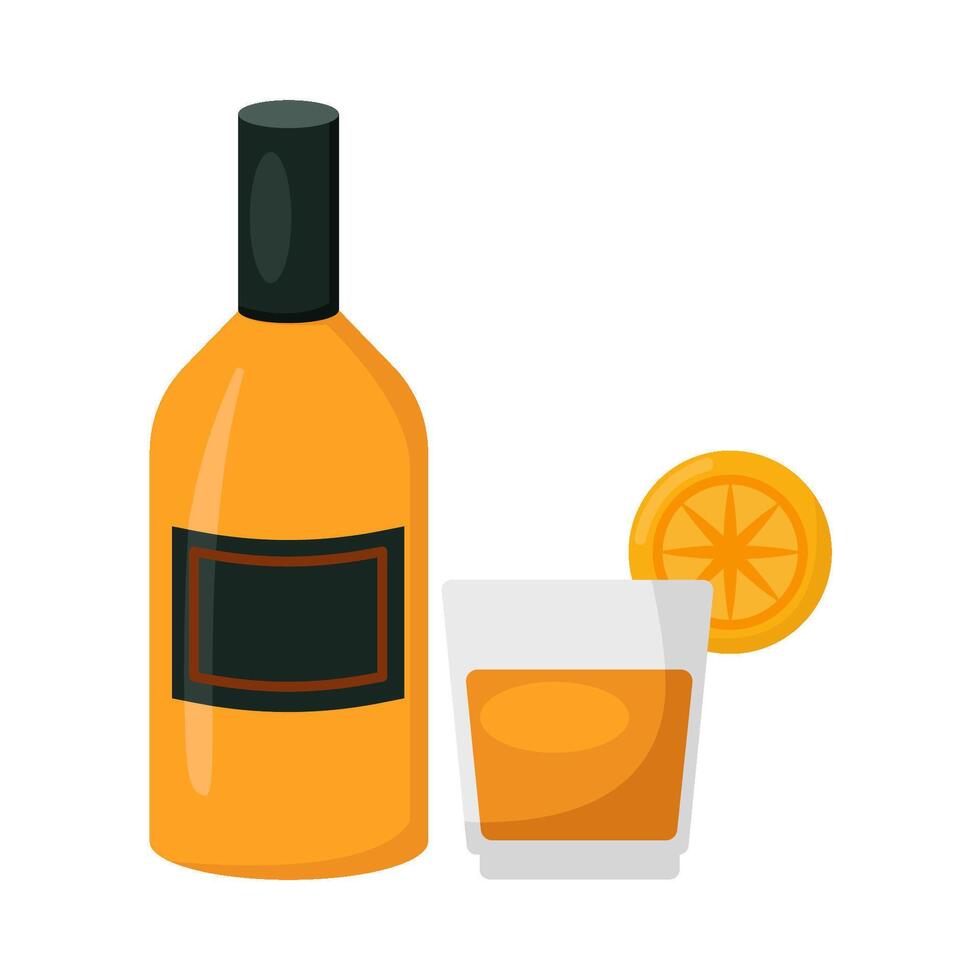 illustratie van alcohol drinken vector