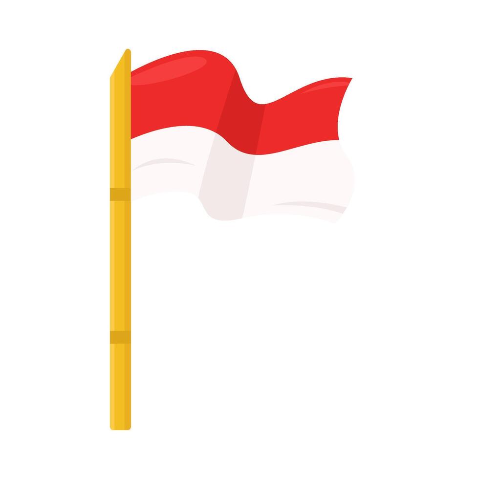 illustratie van Indonesië vlag vector