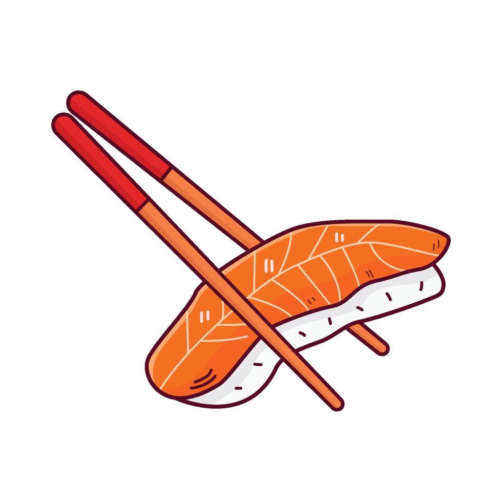 illustratie van sushi vector