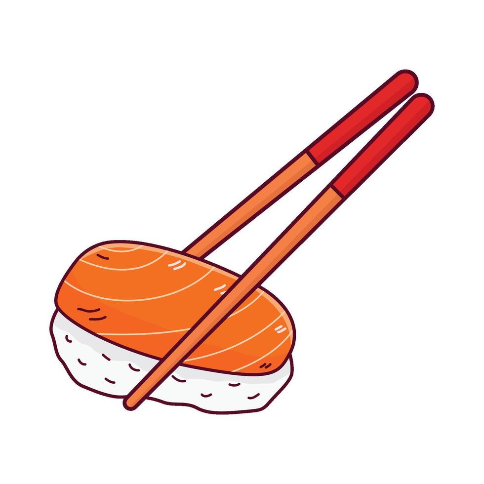 illustratie van sushi vector