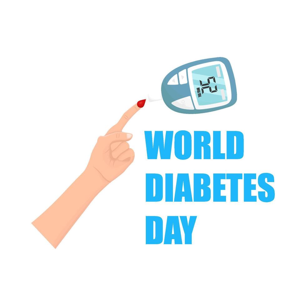 illustratie van wereld diabetes dag vector