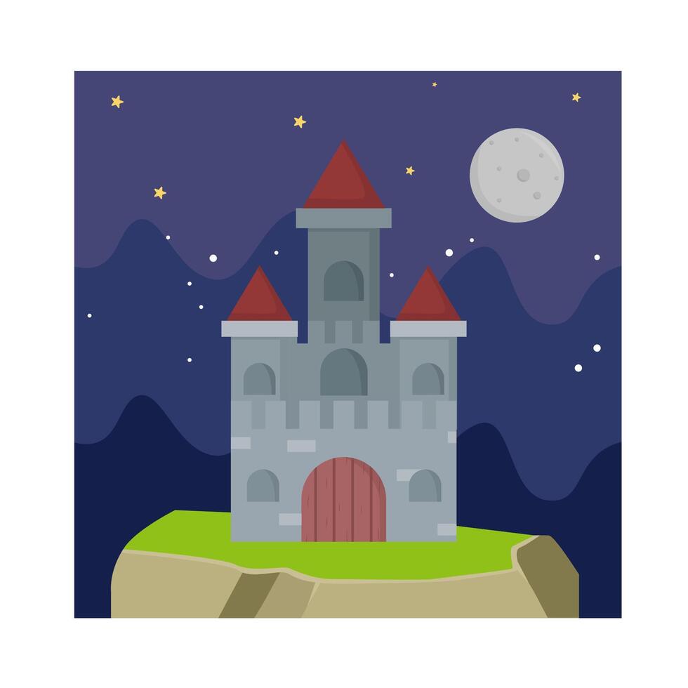 illustratie van kasteel vector