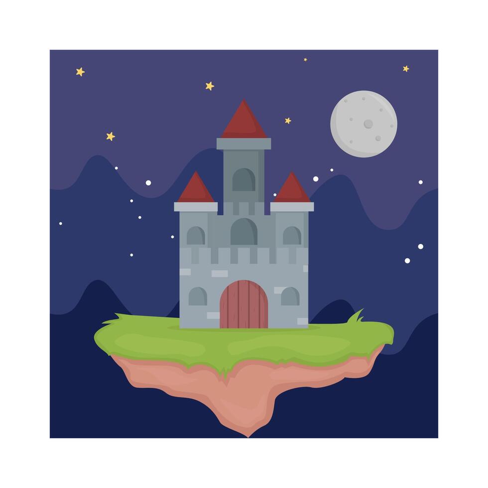 illustratie van kasteel vector