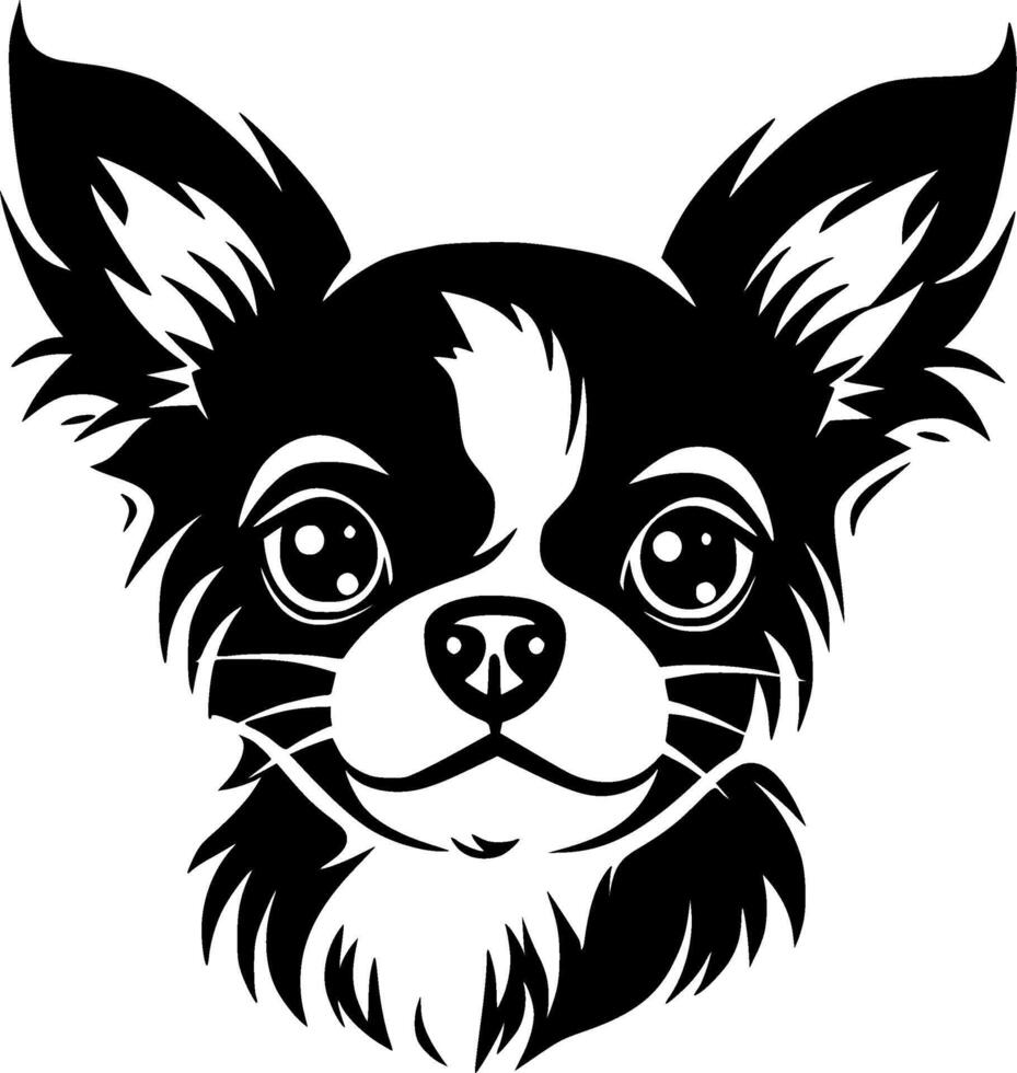 chihuahua, minimalistische en gemakkelijk silhouet - vector illustratie