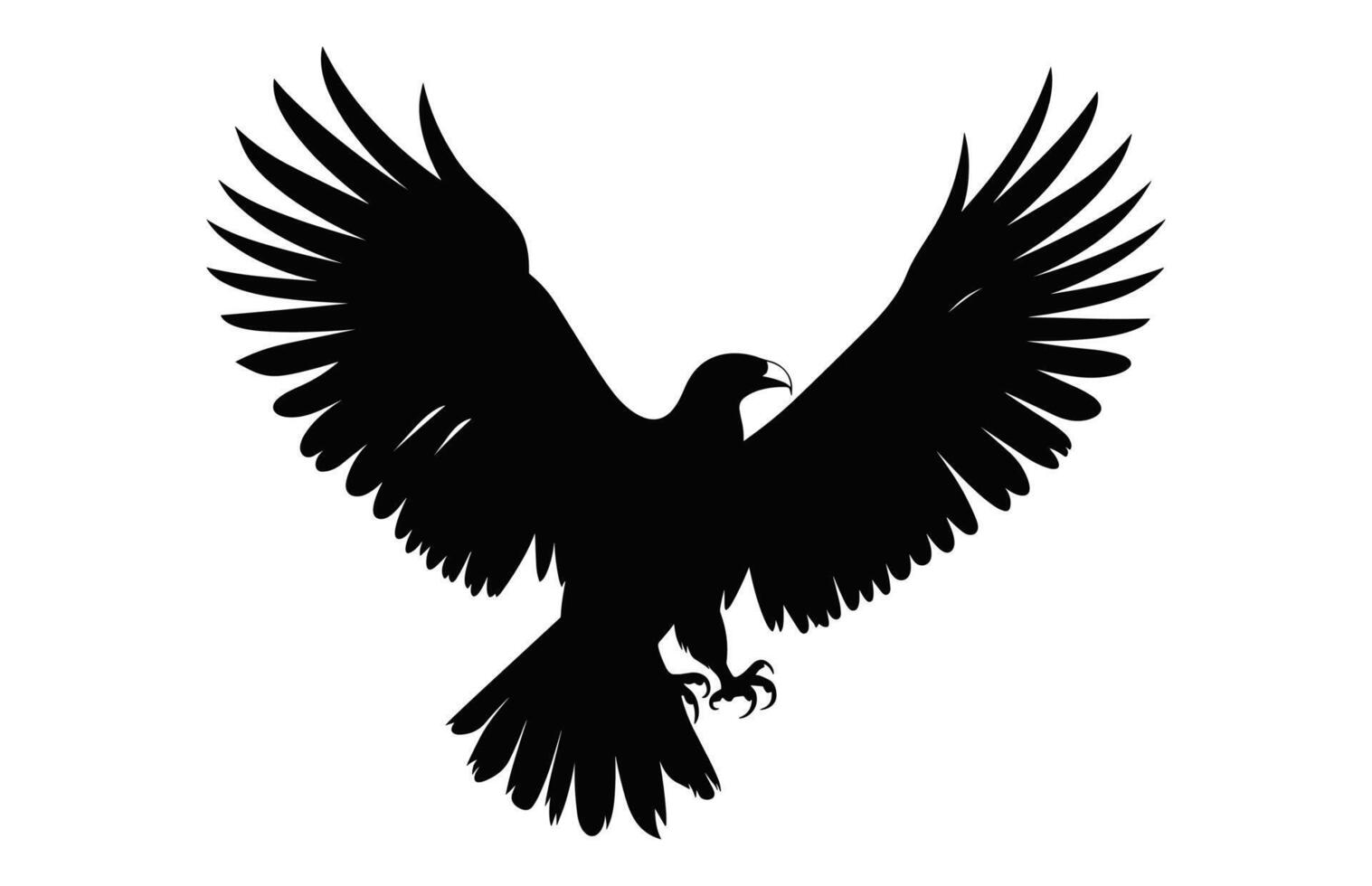 vliegend griffon gier bek zwart vector, groot griffon gier silhouet geïsoleerd Aan een wit achtergrond vector