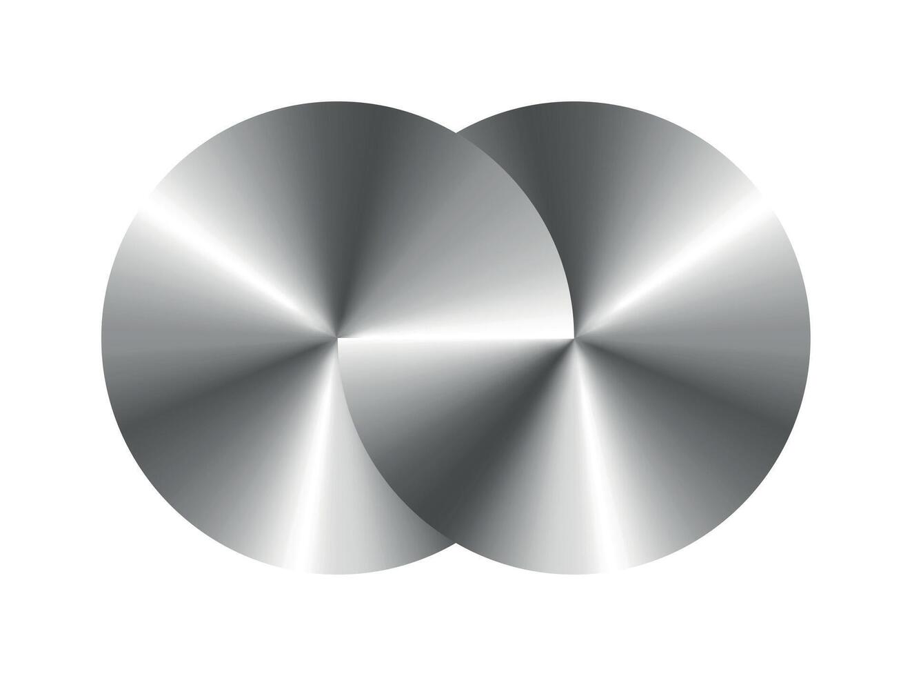 oneindigheid symbool van doorweven cirkels. vector