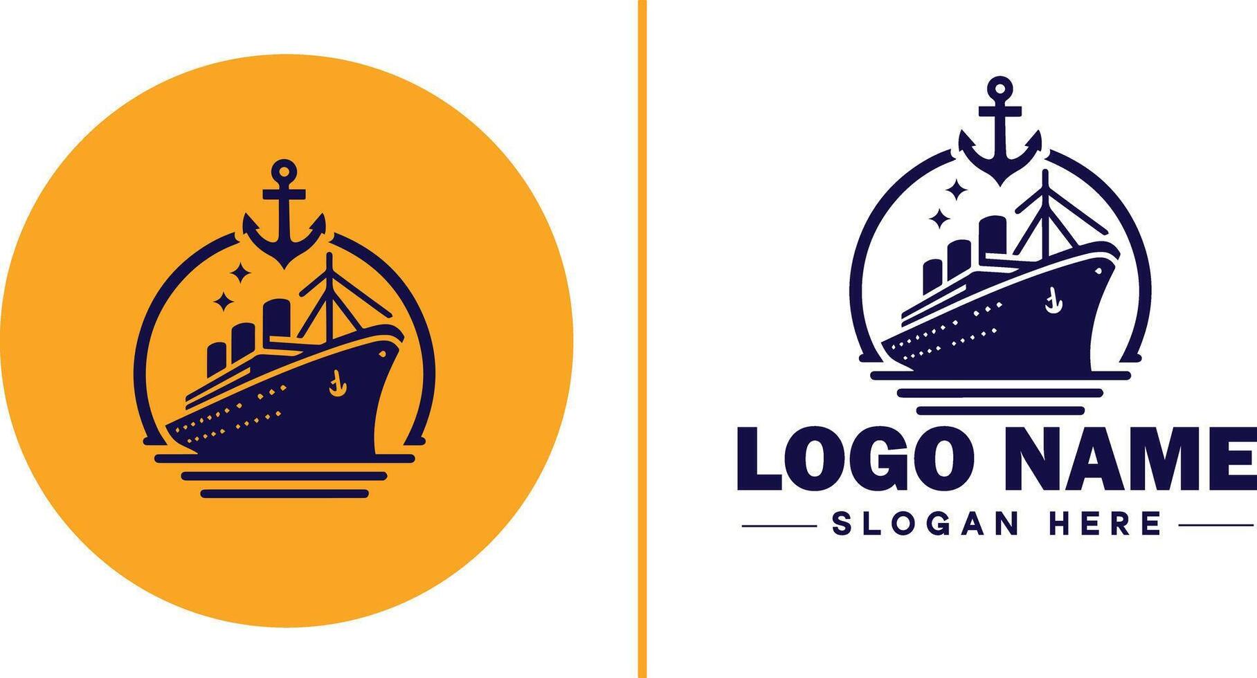 anker logo icoon vector voor schip jacht luxe marinier anker icoon logo sjabloon