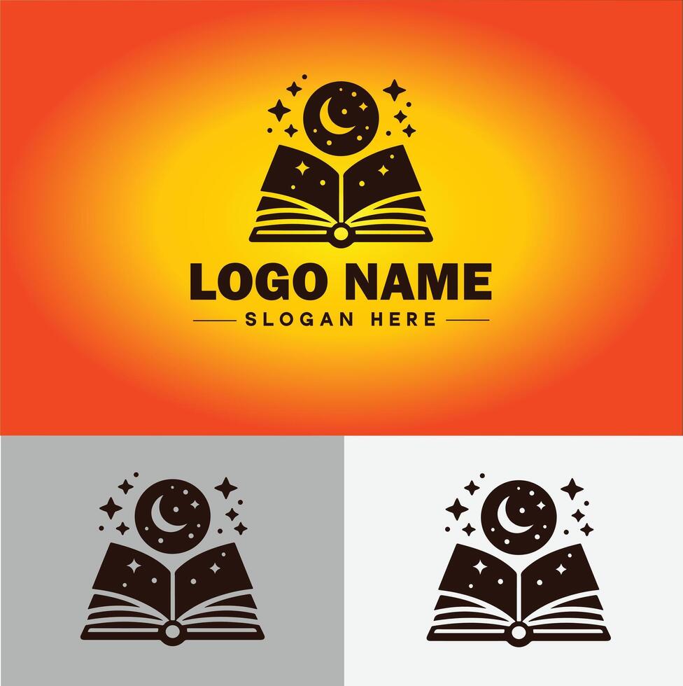 boek logo icoon vector voor boekhandel boek bedrijf uitgeverij encyclopedie bibliotheek onderwijs logo sjabloon