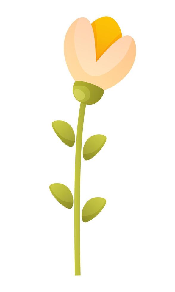 een wit delicaat kamille bloem. lente, zomer bloeiend, bloemen ontwerp, tuin sier- fabriek. bloem vector clip art geschikt voor stickers, scrapbooken, kaarten, poster, spandoek.