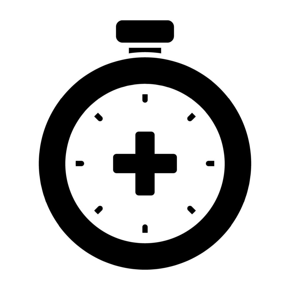 een bewerkbare ontwerp icoon van stopwatch vector