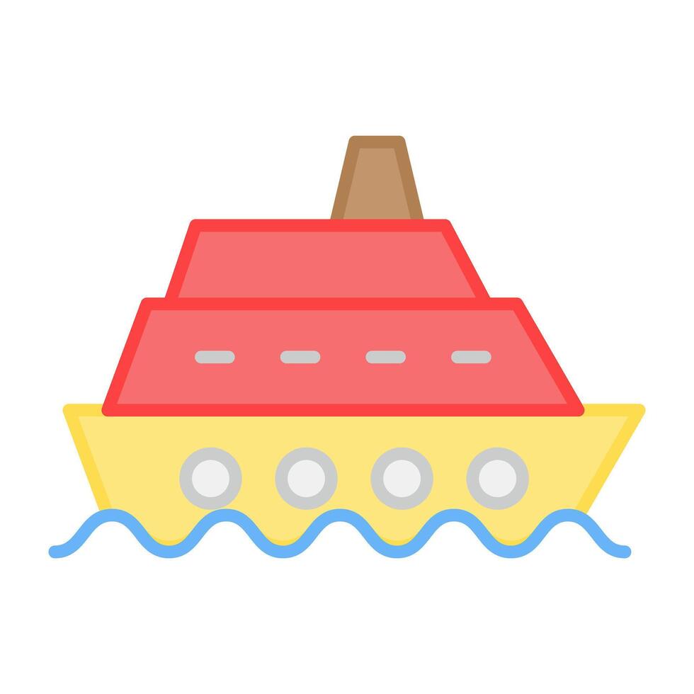 een perfect ontwerp icoon van boot vector