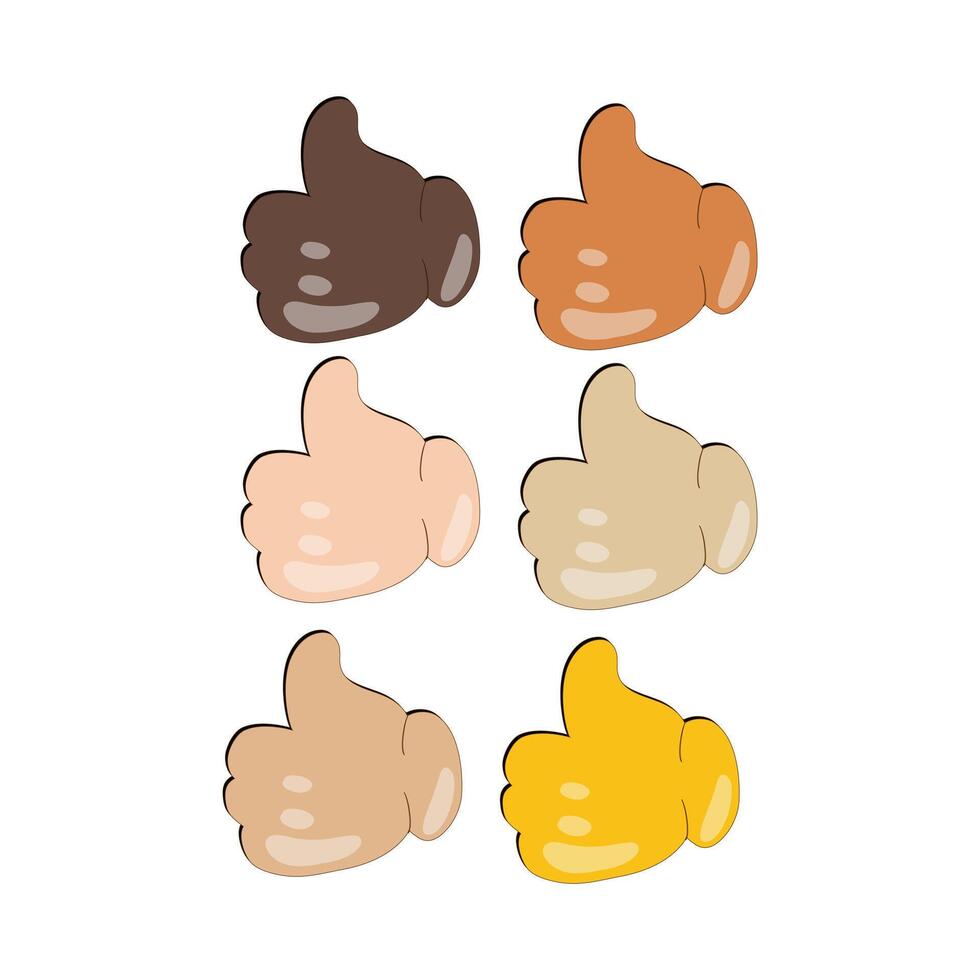 hand- met vingers gespreid gebaar icoon. verheven hand- emoji. gevouwen handen teken, allemaal huid toon gebaar emoji vector