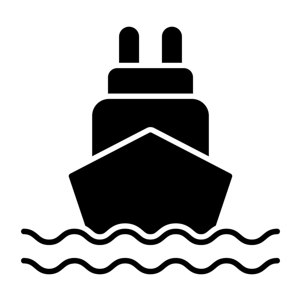 een modern ontwerp icoon van boot vector