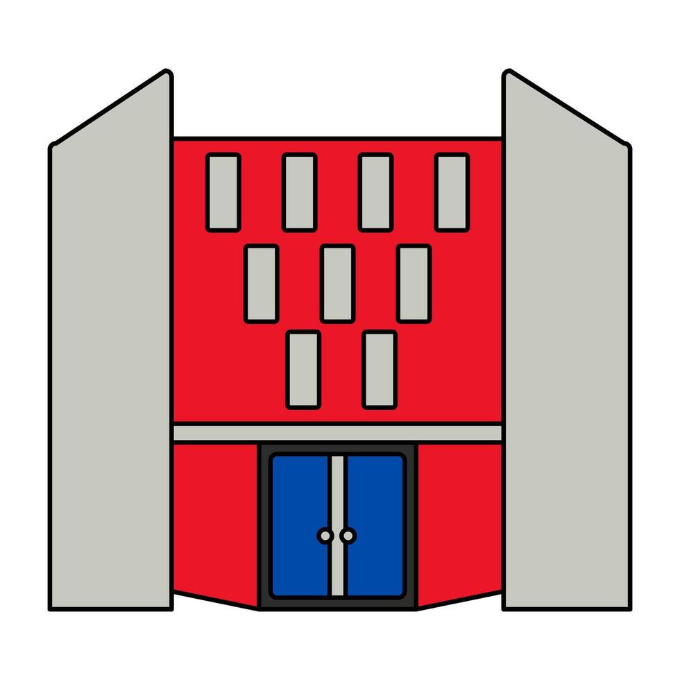 een uniek ontwerp icoon van stad gebouw vector