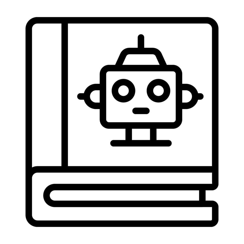 modieus ontwerp icoon van robot onderwijs vector