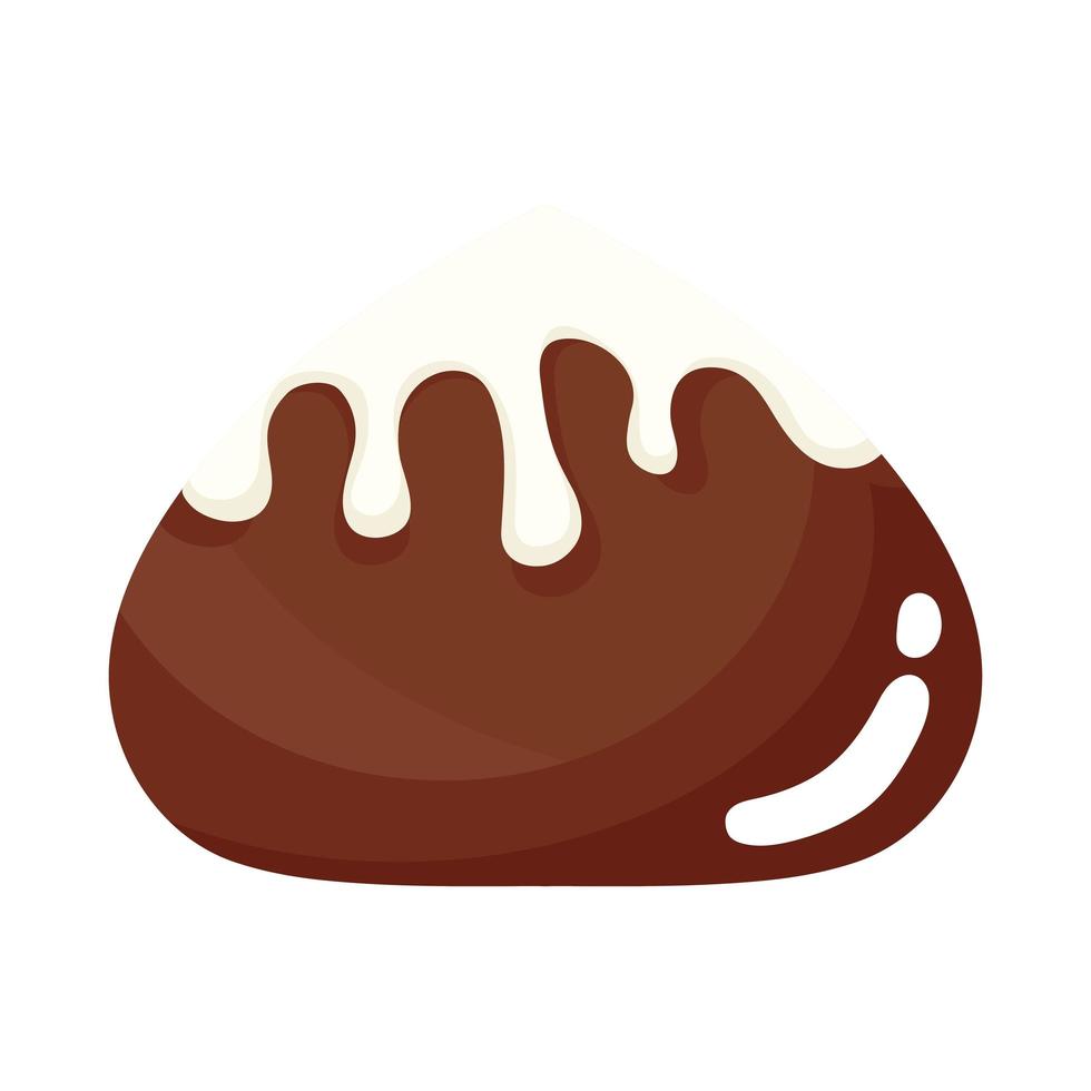 chocolade praliné snoep vector