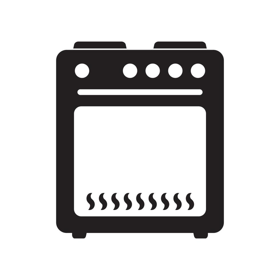 fornuis oven icoon, vector gas- fornuis. keuken Koken apparaat. vector illustratie.
