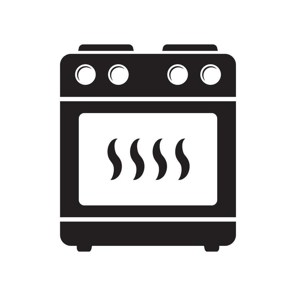 fornuis oven icoon, vector gas- fornuis. keuken Koken apparaat. vector illustratie.