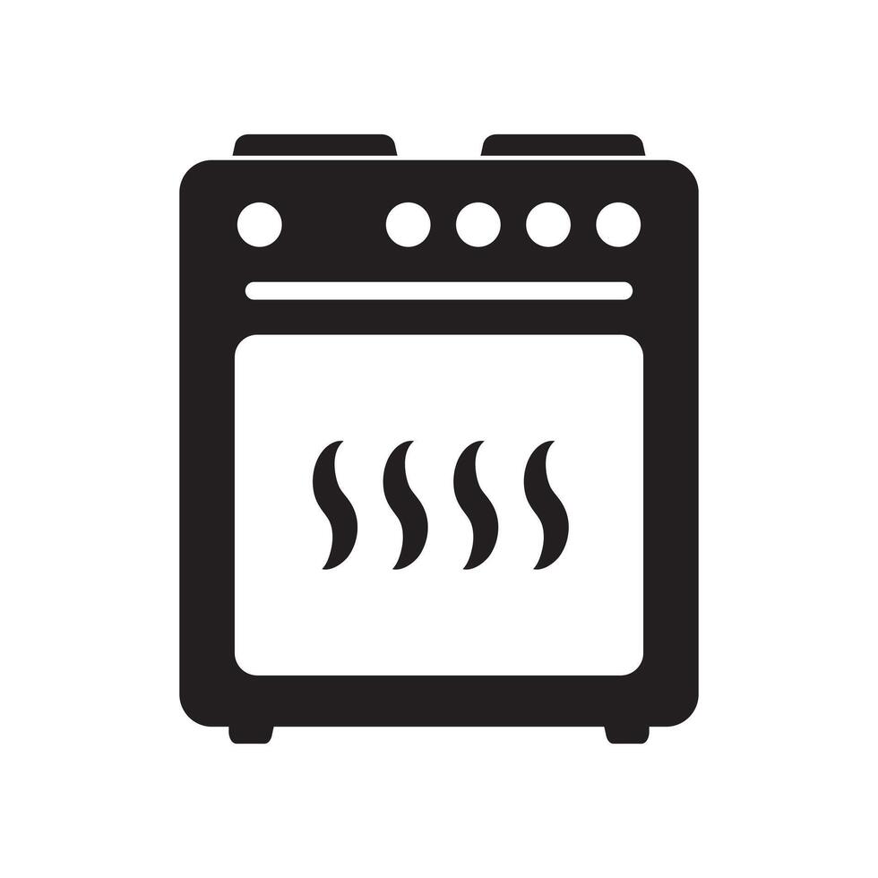 fornuis oven icoon, vector gas- fornuis. keuken Koken apparaat. vector illustratie.