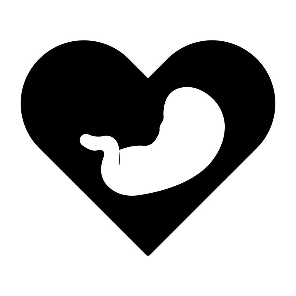 een perfect ontwerp icoon van baby liefde vector
