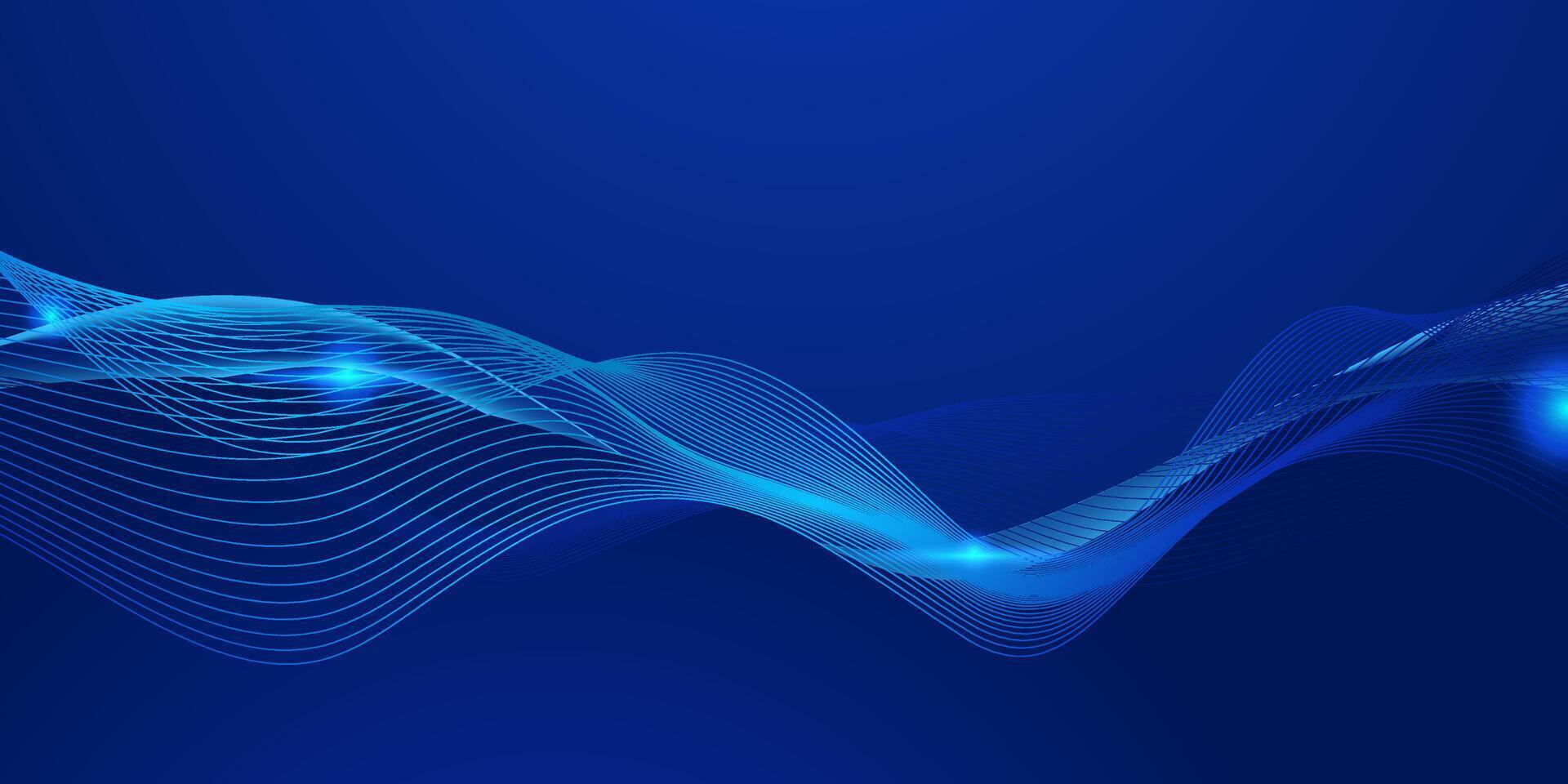 blauw futuristische achtergrond met helling kleur vector