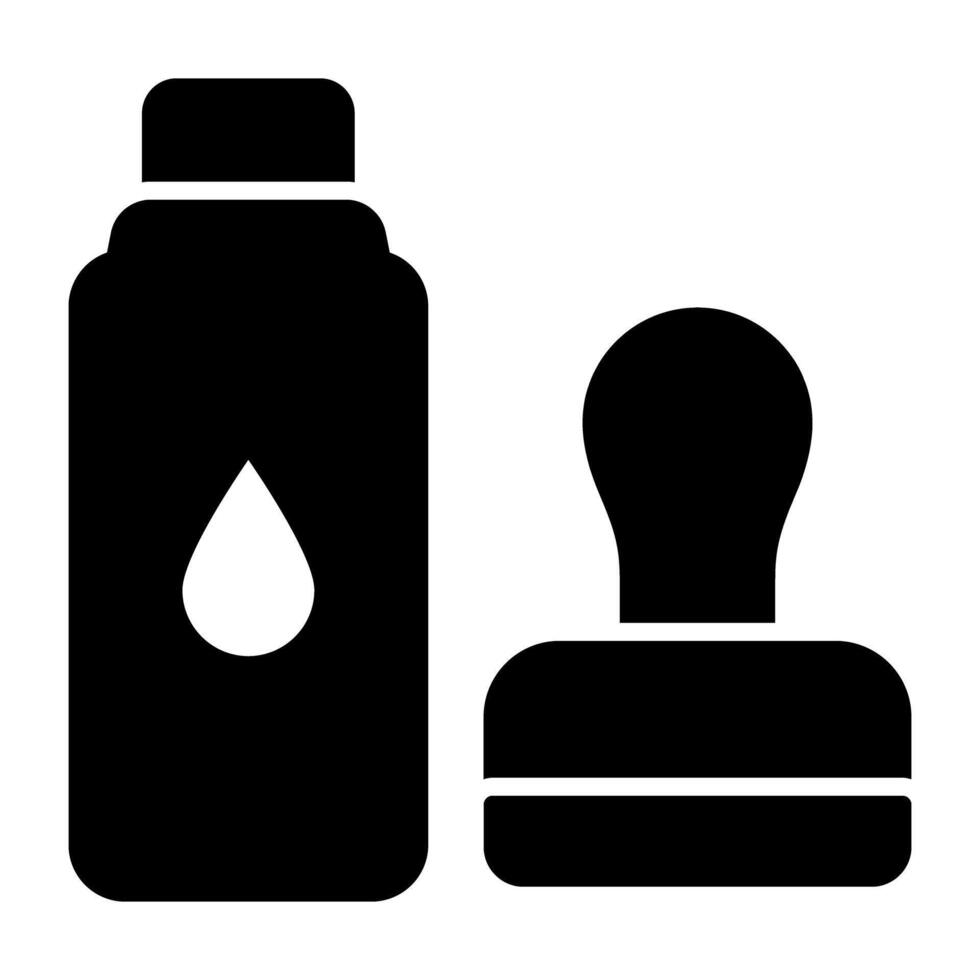 een uniek ontwerp icoon van water fles vector