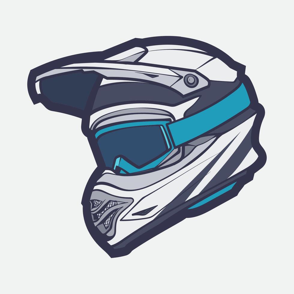 helm motorfiets tekenfilm vector icoon, tekenfilm vector icoon concept vlak ontwerp. trek tekenfilm vector icoon illustratie helm motoriek in vlak stijl. icoon tekenfilm vector helm motoriek kant visie