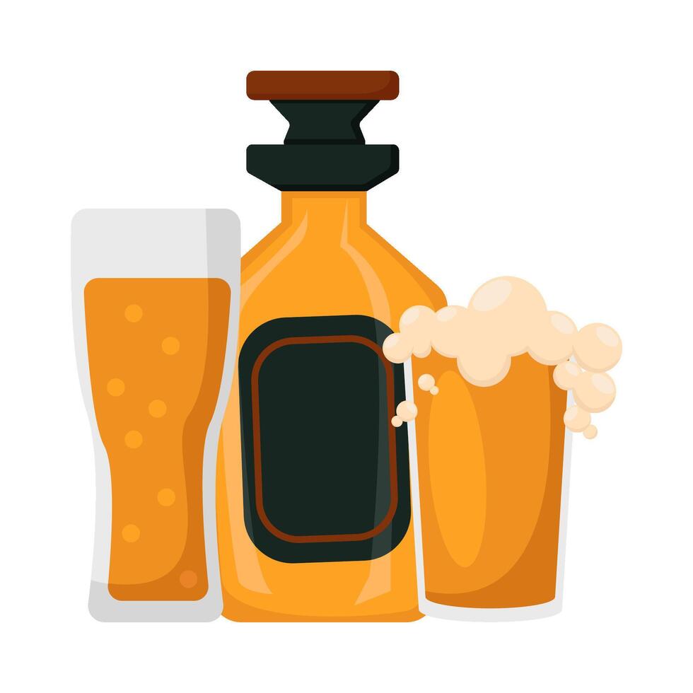 illustratie van alcohol drinken vector