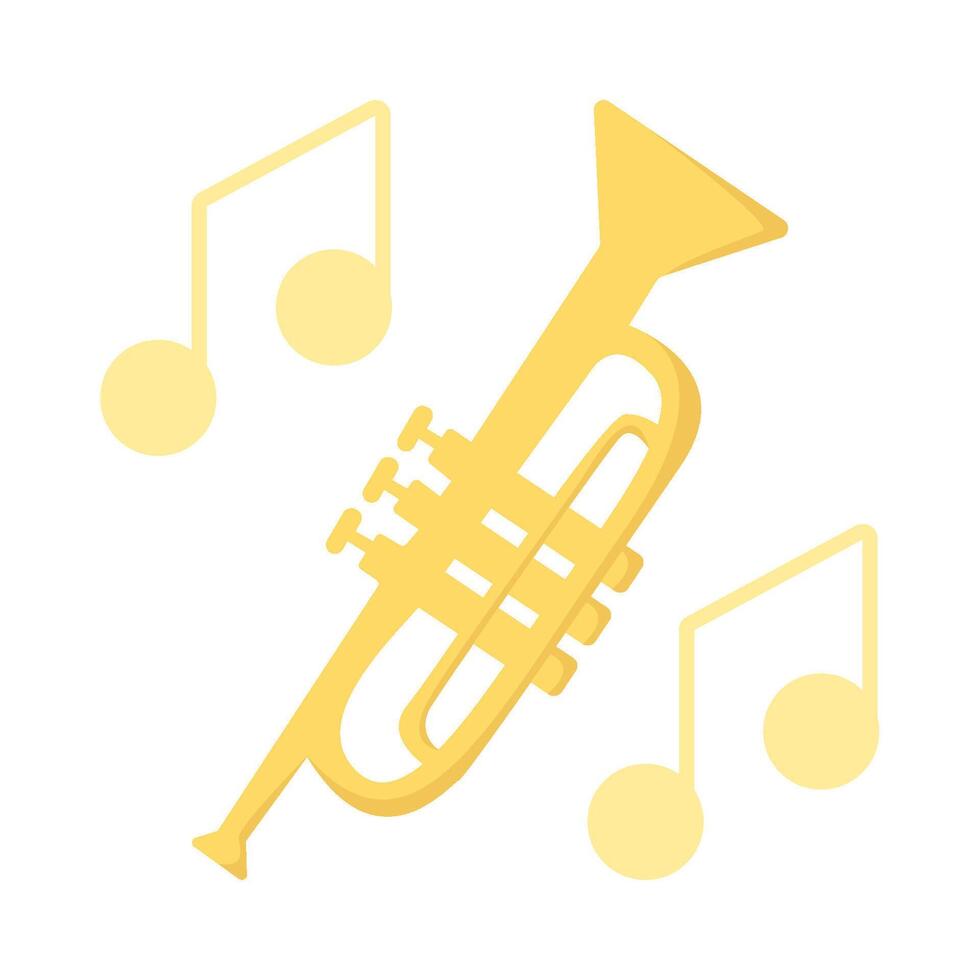 illustratie van trompet vector