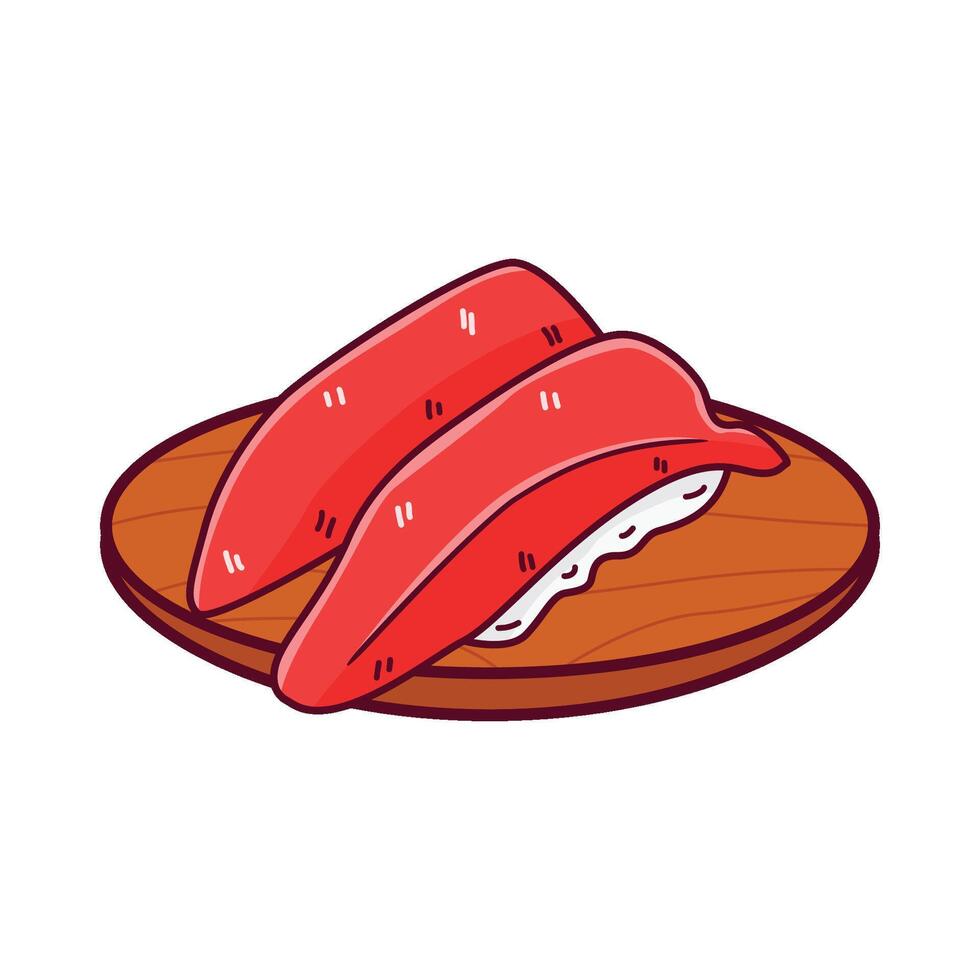 illustratie van sushi vector