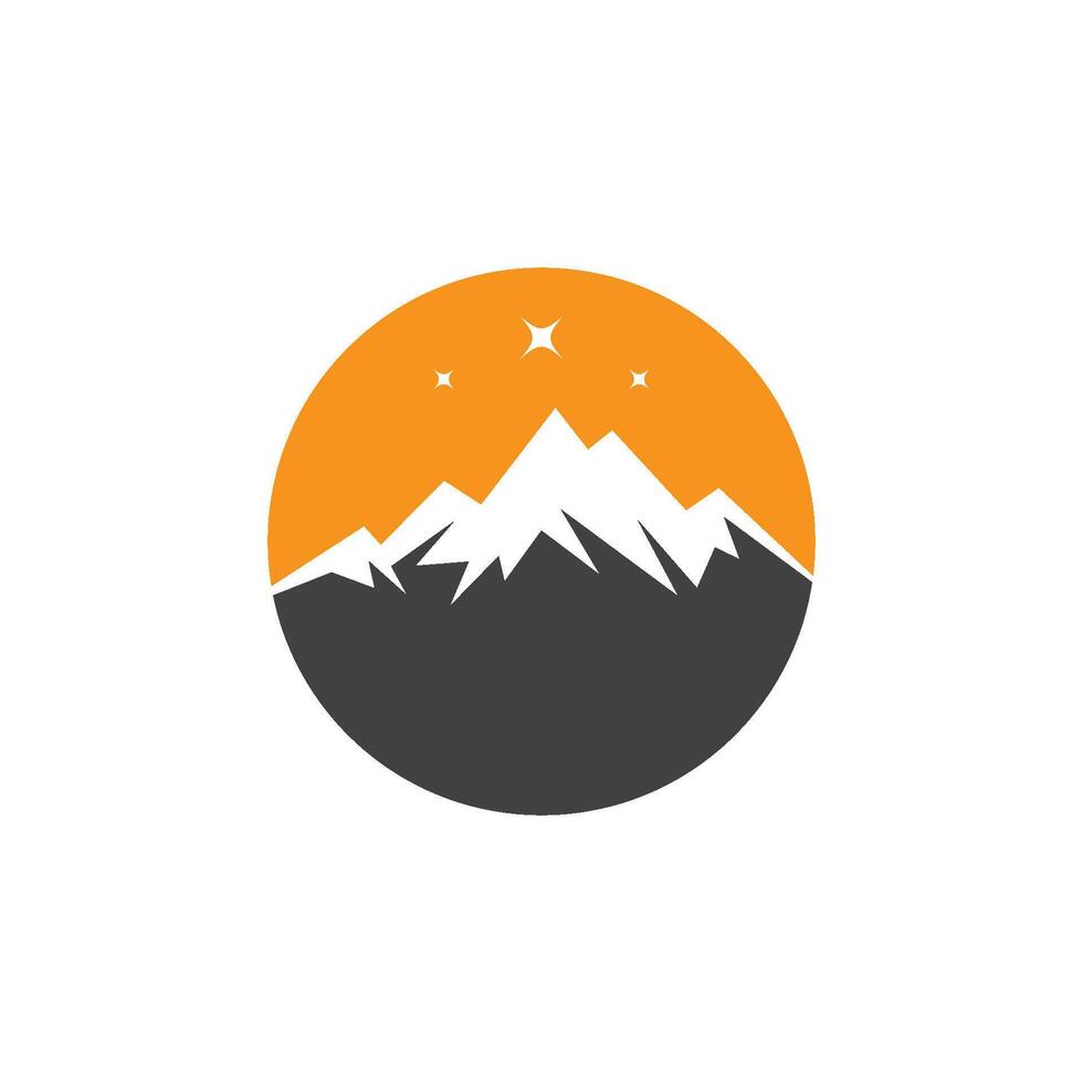 berg logo icoon vector