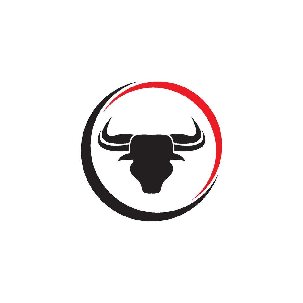 Stier logo icoon vector