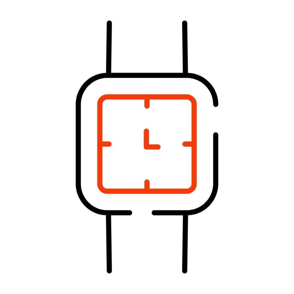 een uniek ontwerp icoon van pols kijk maar vector