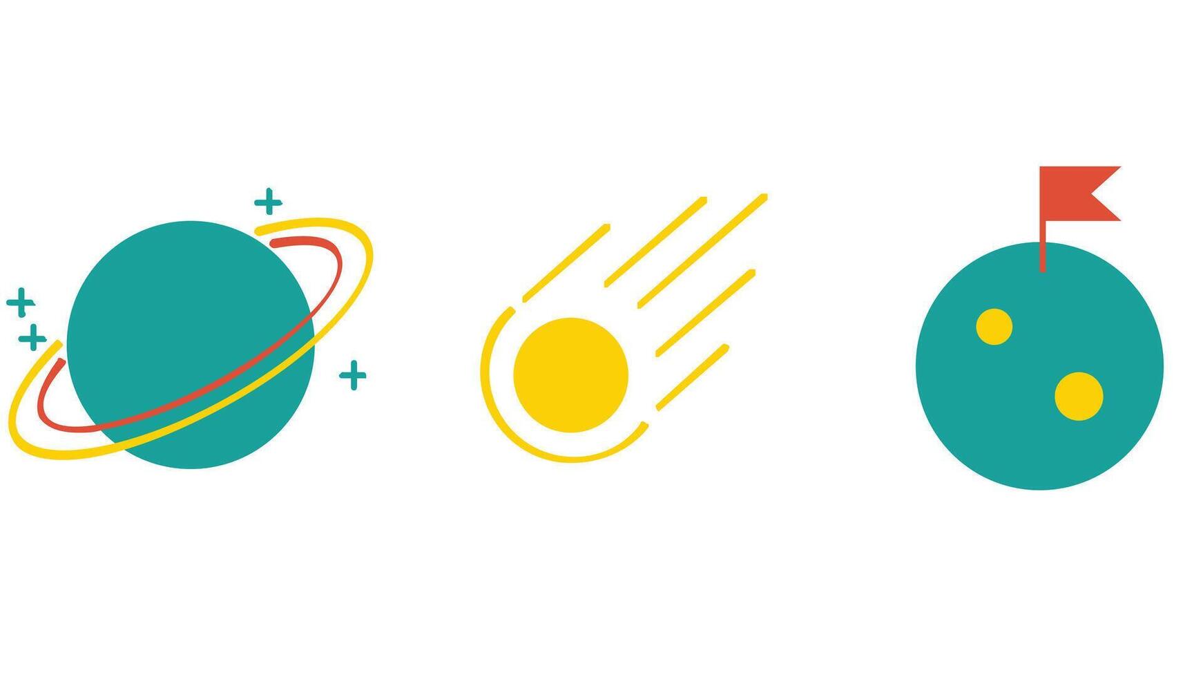 ruimte, planeten, en zonne- systeem vector illustratie